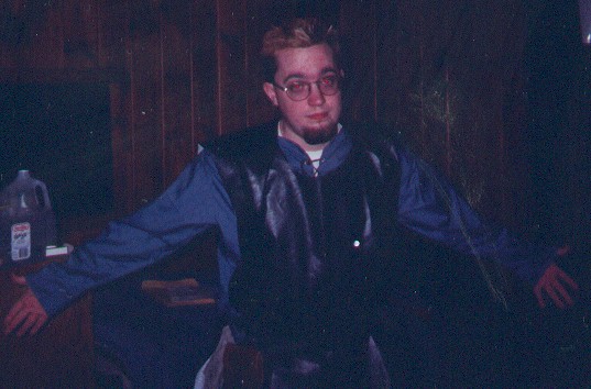 Jason (Pox) reluctantly poses.