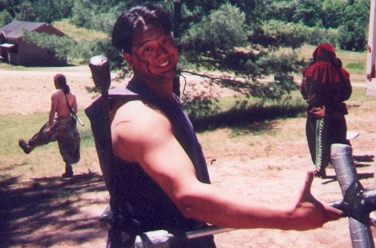 A scar from a battle with a door - and what's that troll doing in the background?!