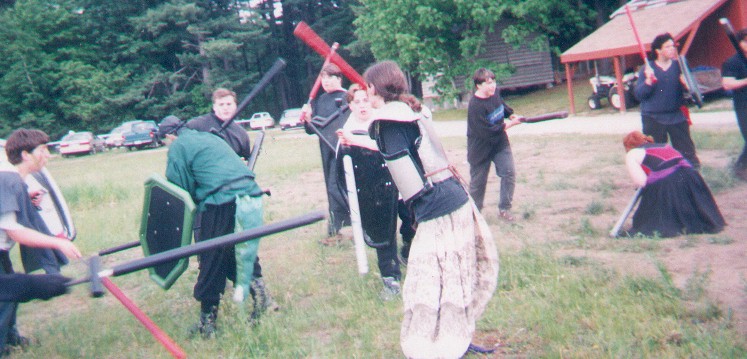 A number of townsfolk are in trouble here, as they are swarmed by the kizmet.